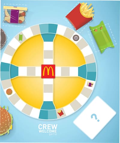 mcdonalds onboarding boardgame