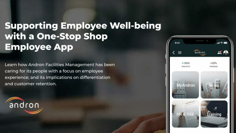 andron facilities management, employee app, facility management, employee engagement, Actimo Product Digest March