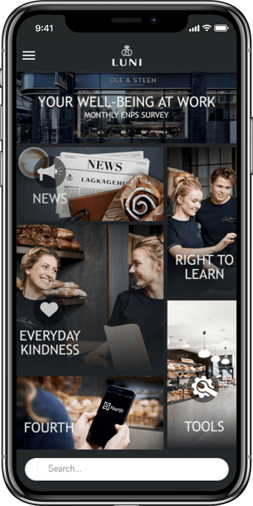 Lagkagehuset employee app culture